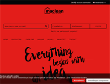 Tablet Screenshot of macleanproducts.nl